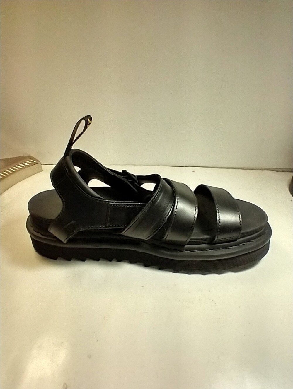 Dr. Martens Blaire Athena Black Leather Strap Sandals Women's sz 9. - Picture 8 of 12